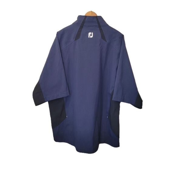 Footjoy Dryjoys Tour XP 1/2 Zip Short Sleeve Blue Pullover Golf Jacket XL Logo - Picture 6 of 10